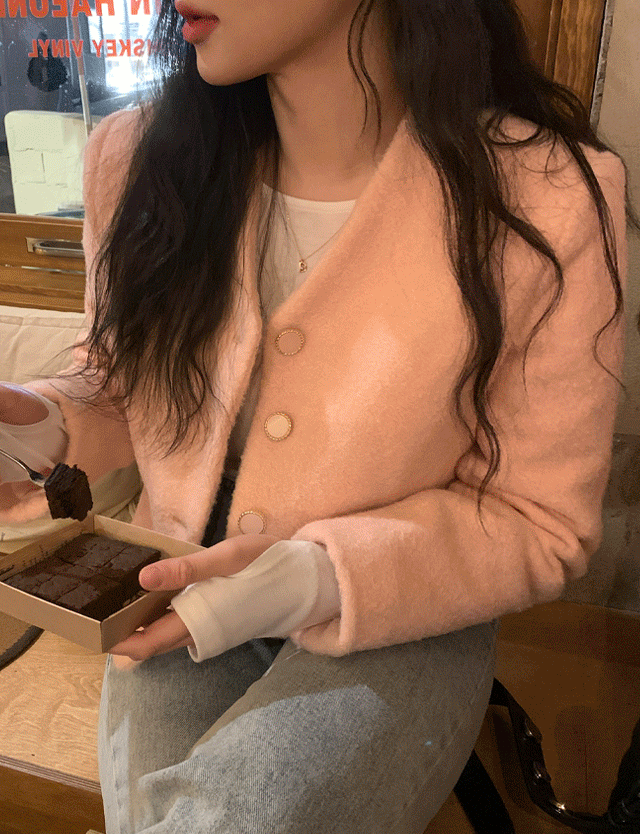 [하객룩/연말룩/사계절] 몽글 트위드 자켓